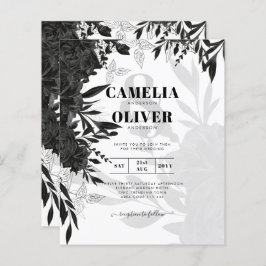 HAUSHALT Schwarze Rose Elegante White Wedding Einl