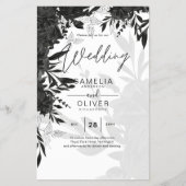 HAUSHALT Schwarze Rose Elegante White Wedding Einl Flyer (Vorne)