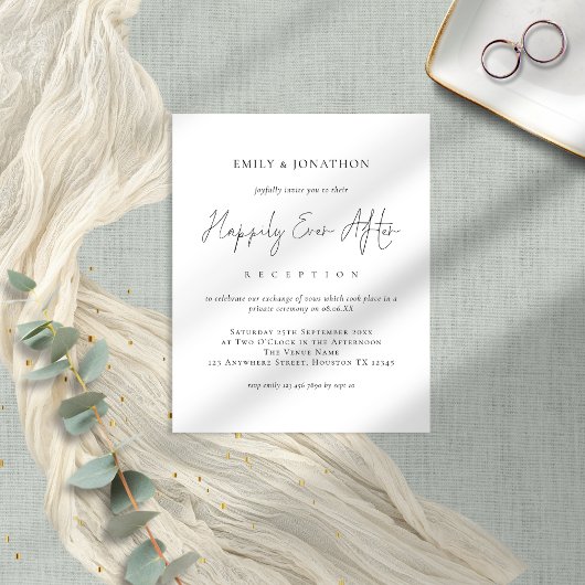 HAUSHALT Schwarzer Text glücklich je nach Hochzeit