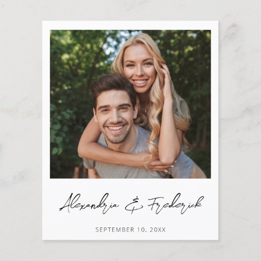 Haushalt Sofortiges Foto 2 Save the Date - weiß (Vorderseite)