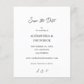 Haushalt Sofortiges Foto 2 Save the Date - weiß Flyer (Hinten)