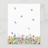 Haushalt Sommer Wildblume Blumenladen Brautparty (Rückseite)