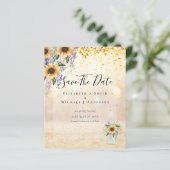 HAUSHALT SPAREN DIE DATEN Rustikale Sonnenblumen L (Stehend Vorderseite)