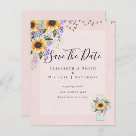 HAUSHALT SPAREN DIE DATEN Rustikale Sonnenblumen L