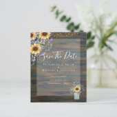 HAUSHALT SPAREN DIE DATEN Rustikale Sonnenblumen L (Stehend Vorderseite)