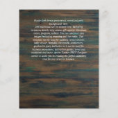 HAUSHALT SPAREN DIE DATEN Rustikale Sonnenblumen L (Rückseite)