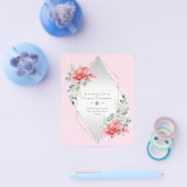 HAUSHALT SPAREN DIE DATEN - Weiße Rosen Blumenbeet Flyer (Einzeln)