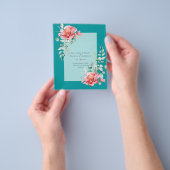 HAUSHALT SPAREN DIE DATEN - Weiße Rosen Blumenbeet Flyer (Gruppe)