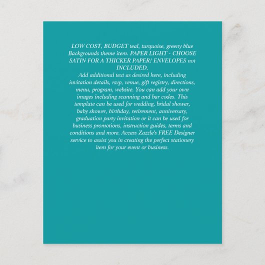 HAUSHALT SPAREN DIE DATEN - Weiße Rosen Blumenbeet Flyer (Hinten)