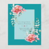 HAUSHALT SPAREN DIE DATEN - Weiße Rosen Blumenbeet Flyer (Vorne)