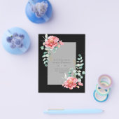 HAUSHALT SPAREN DIE DATEN - Weiße Rosen Blumenbeet Flyer (Einzeln)