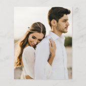 HAUSHALT Stilvolle Kalligraphie-Foto Hochzeit (Rückseite)