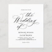 HAUSHALT Stilvolle Kalligraphie-Foto Hochzeit (Vorderseite)