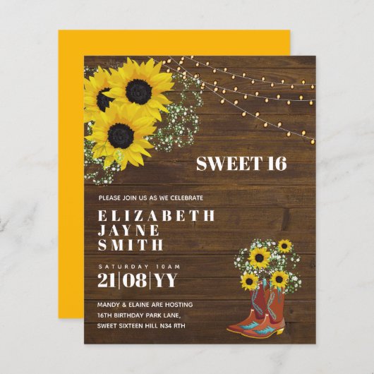 HAUSHALT Süß 16, 16. Geburtstag Blumenladen (Vorne/Hinten)