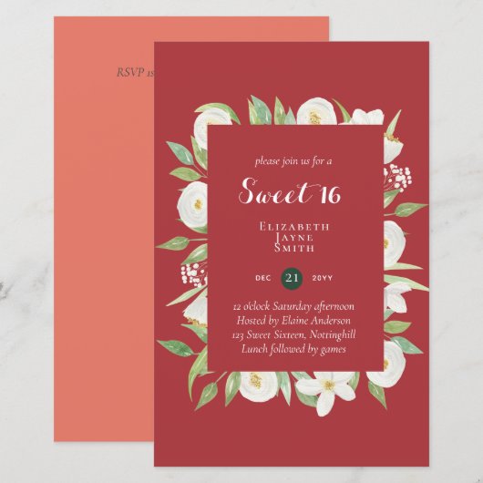 HAUSHALT Süß 16, 16. Geburtstag Blumenladen (Vorne/Hinten)