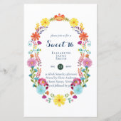 HAUSHALT Süß 16, 16. Geburtstag Blumenladen (Vorderseite)