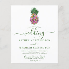 HAUSHALT Tropischer Hibiskus Ananas Hochzeit