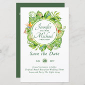 HAUSHALT Tropischer Leaf Hawaiian Luau Hochzeit (Vorne/Hinten)