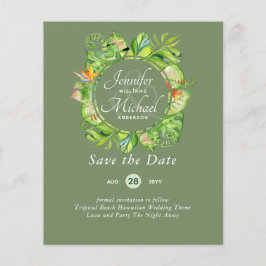 HAUSHALT Tropischer Leaf Hawaiian Luau Hochzeit