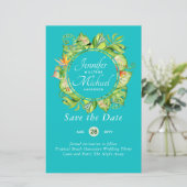 HAUSHALT Tropischer Leaf Hawaiian Luau Hochzeit (Stehend Vorderseite)