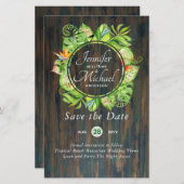 HAUSHALT Tropischer Leaf Hawaiian Luau Hochzeit (Vorne/Hinten)