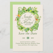 HAUSHALT Tropischer Leaf Hawaiian Luau Hochzeit (Vorne/Hinten)