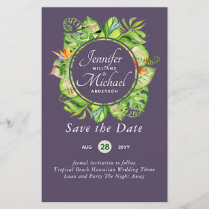 HAUSHALT Tropischer Leaf Hawaiian Luau Hochzeit