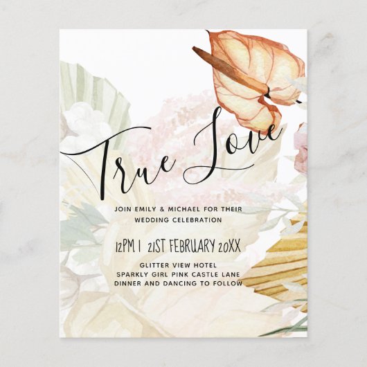 HAUSHALT Tropisches Pampas Grotto Flyer (Vorne)