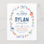 Haushalt unter dem Seeräuberpiel zum Geburtstag (Vorderseite)