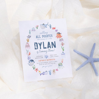 Haushalt unter dem Seeräuberpiel zum Geburtstag