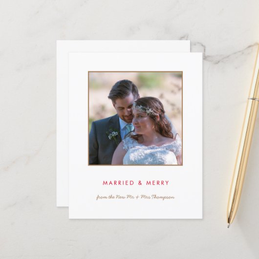 Haushalt | Verheiratete und frohe Weihnachten im F (Vorderseite/Rückseite Beispiel)