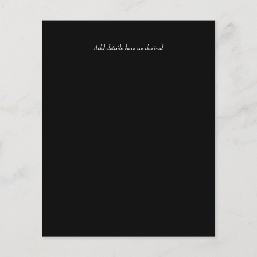 HAUSHALT Vielen Dank Beerdigung Gedenkgrün Templat (Rückseite)