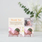 HAUSHALT Vielen Dank FOTO Cards NEW BABY Girl Boy Postkarte (Stehend Vorderseite)