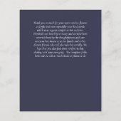 HAUSHALT Vielen Dank für die Vorlagen der Beerdigu (Rückseite)