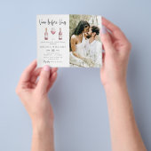 Haushalt Vino vor Vows Foto Brautparty Flyer (Gruppe)