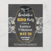 HAUSHALT Vintage Blumenspitze GRAD GRILLEN Einladu (Vorderseite)