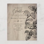 HAUSHALT Vintager Garten Leafy Classic Wedding Inv (Vorderseite)