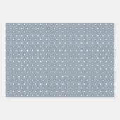 HAUSHALT WEdding Dusty Blue Monochrome Geschenkpapier Set (Vorderseite 3)