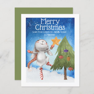 HAUSHALT Weihnachten Bunny Rabbit Dekorationsbaum