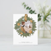 HAUSHALT Weihnachten Rustikales Foto Personalisier (Stehend Vorderseite)