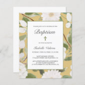 HAUSHALT Weiße Blume Blätter gelb b APTISM (Vorne/Hinten)