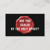 HAUSHALT Werden Sie durch den Heiligen Geist Chris Visitenkarte (Vorderseite)