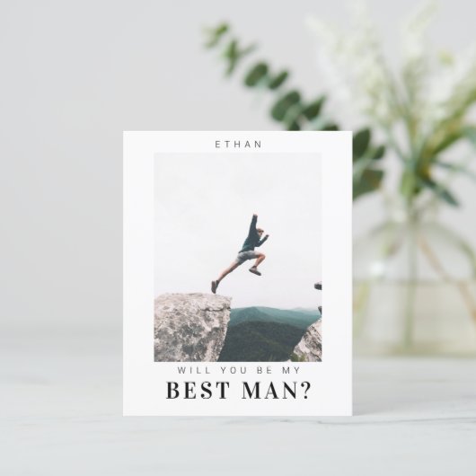 Haushalt Werden Sie mein Trauzeuge Minimalistische (Stehend Vorderseite)