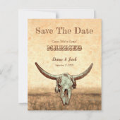 Haushalt Western Rustikales Land Save the Date (Vorderseite)