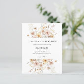 HAUSHALT Whimsical Rustic Meadow Wildblume Hochzei (Stehend Vorderseite)