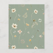 Haushalt Wildblume Petals & Prosecco Brautparty (Rückseite)