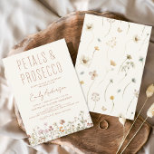 Haushalt Wildblume Petals & Prosecco Brautparty Flyer