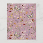 Haushalt - Wilde Blume Einladung zur Hochzeit (Rückseite)