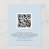 HAUSHALT Winter Florals QR-Code Hochzeitsempfehlun (Rückseite)