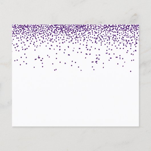 Haushalt Wir entschieden für immer Lila Glitzer Re (Rückseite)